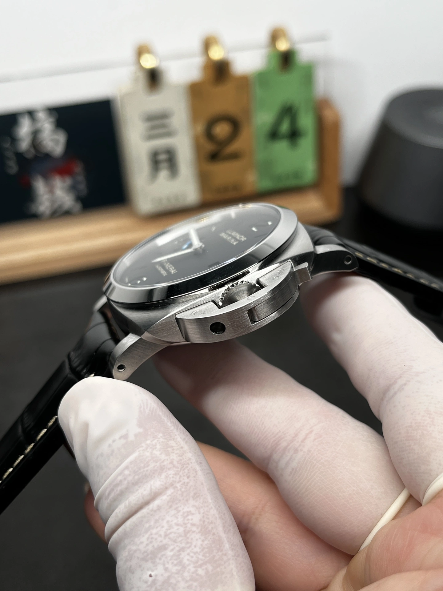 CBD Factory Panerai Luminor Marina 44mm Black Dial Luminous Arabic Numerals Black Leather Strap (PAM01312)1:1 Super Clone – DDP.9010 Movement ZeroBulk 372